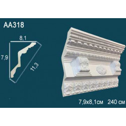 Потолочный плинтус с рисунком АА318