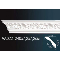 Гибкий потолочный плинтус Перфект AA022F
