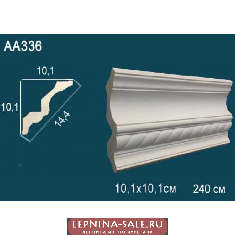 Потолочный плинтус с рисунком АА336 от Lepnina-Sale.ru