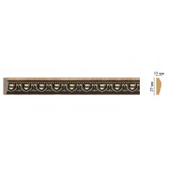 Молдинг DECOMASTER 128D-57 ДМ (27*15*2400 мм)