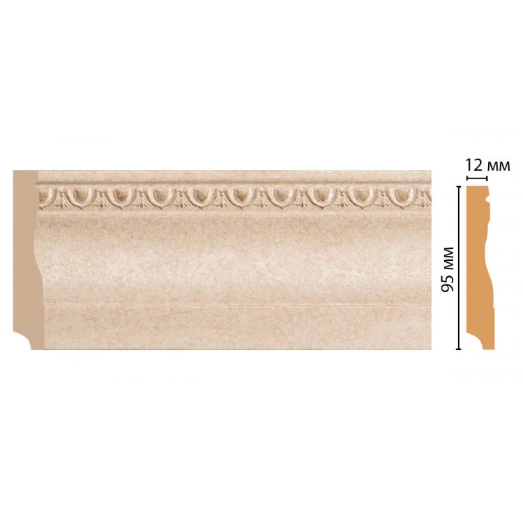 Плинтус напольный DECOMASTER 153-18D ДМ (95*12*2400 мм) от Lepnina-Sale.ru Плинтус напольный DECOMASTER 153-18D ДМ (95*12*2400 мм)
