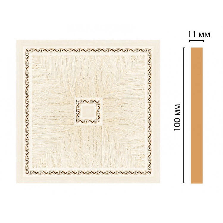 Вставка цветная DECOMASTER 156-2-6 (100*100*11мм) от Lepnina-Sale.ru Вставка цветная DECOMASTER 156-2-6 (100*100*11мм)