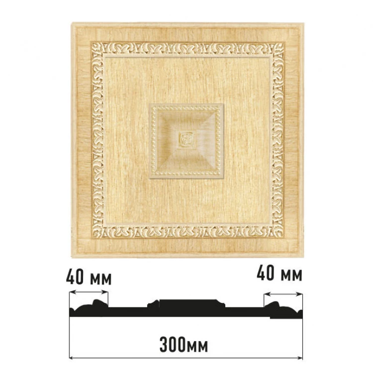 Декоративное панно DECOMASTER D31-5 (300*300*32мм) от Lepnina-Sale.ru Декоративное панно DECOMASTER D31-5 (300*300*32мм)