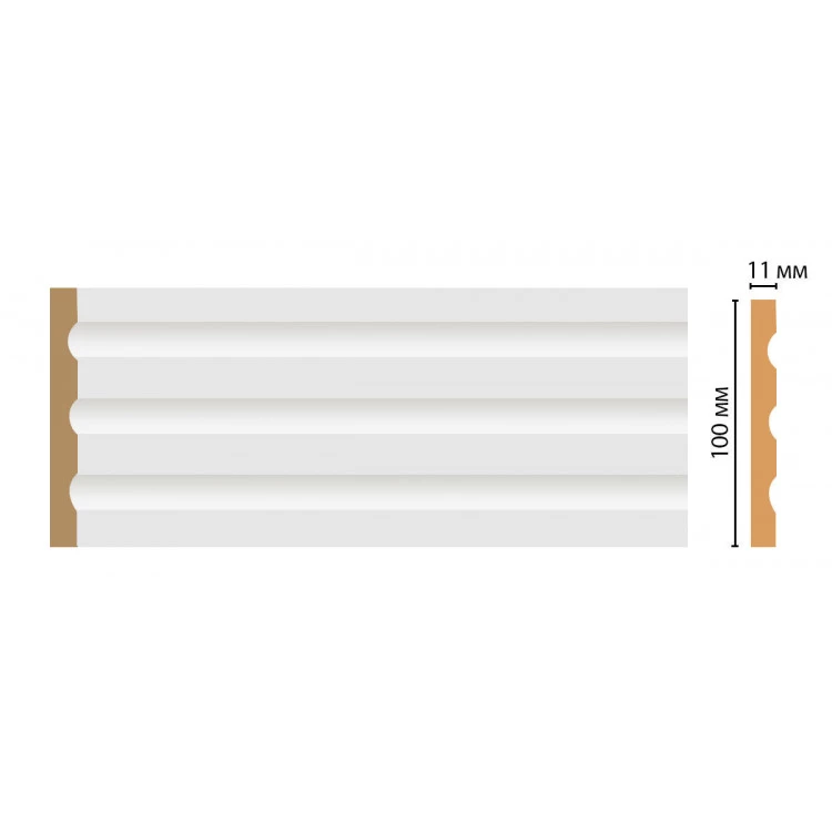 Пилястра DECOMASTER D201 2м (100*11*2000мм) от Lepnina-Sale.ru Пилястра DECOMASTER D201 2м (100*11*2000мм)