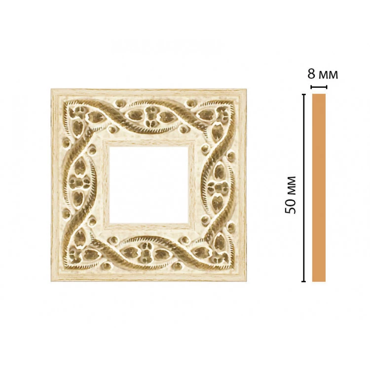 Вставка цветная DECOMASTER 130-2-5 (50*50*8мм) от Lepnina-Sale.ru Вставка цветная DECOMASTER 130-2-5 (50*50*8мм)