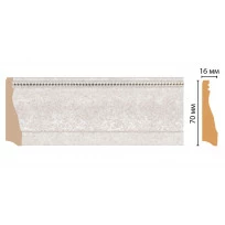 Плинтус напольный DECOMASTER 193-19D ДМ (70*16*2400 мм)