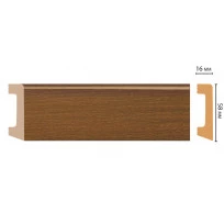 Плинтус напольный DECOMASTER D234-85 ДМ (58*16*2400 мм)