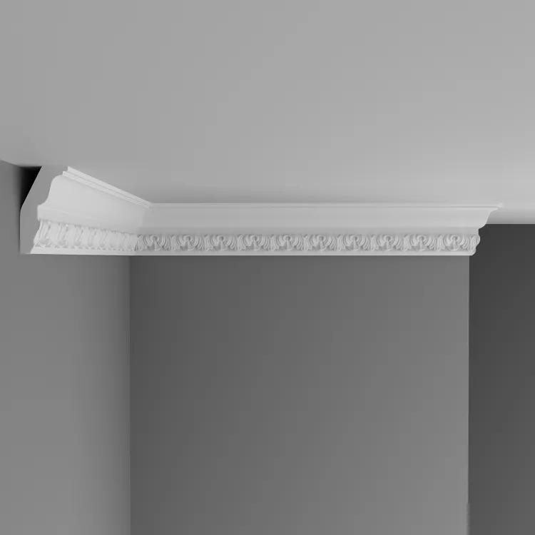 Плинтус потолочный с рисунком DECOMASTER DT-33F гибкий (80*35*2400мм) от Lepnina-Sale.ru