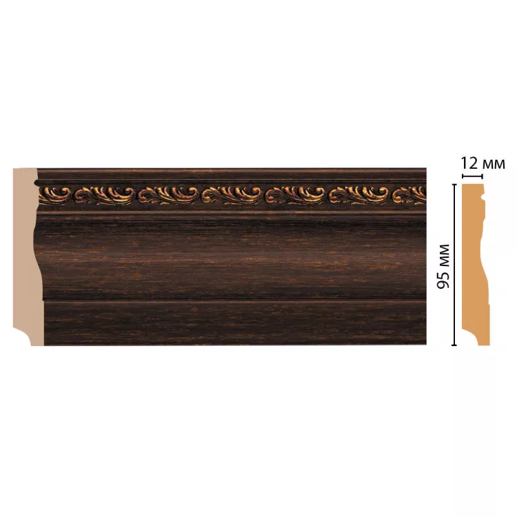 Плинтус напольный DECOMASTER 153-966 ДМ (95*12*2400 мм) от Lepnina-Sale.ru