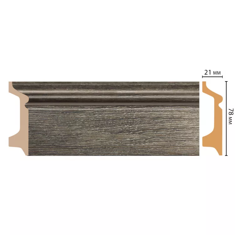 Плинтус напольный D122-86 ДМ(78*21*2400 мм) от Lepnina-Sale.ru