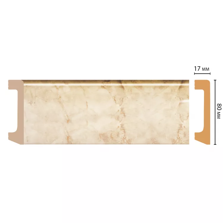 Плинтус DECOMASTER D235-80 ДМ(80*17*2400 мм) от Lepnina-Sale.ru