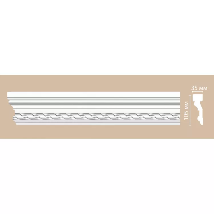 Молдинг с рисунком DECOMASTER DT-1 (105*40*2400мм) от Lepnina-Sale.ru