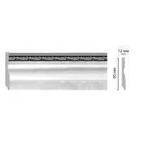 Плинтус напольный DECOMASTER 153-63 ШК/18  (95*12*2400 мм) от Lepnina-Sale.ru