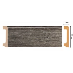 Плинтус напольный DECOMASTER D235-86 ДМ (80*17*2400 мм)