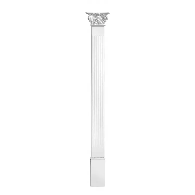 Комплект DK-82220-SET1: пилястра DK-82220, капитель DK-82221, основание DK-82222 от Lepnina-Sale.ru