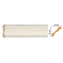 Карниз потолочный Decomaster 180-15 (42*42*2400) от Lepnina-Sale.ru