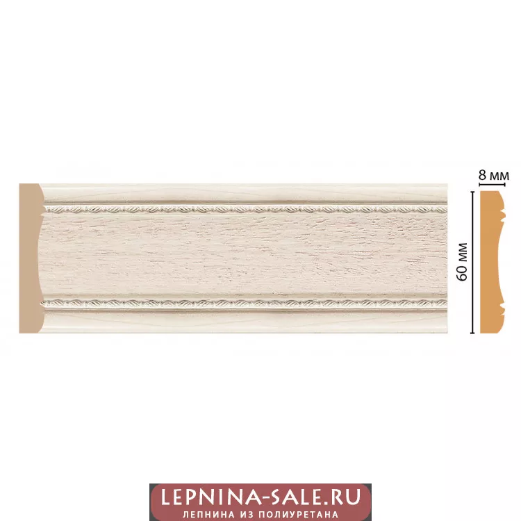Цветной молдинг Decomaster 185-13 (60*8*2400) Цветной молдинг Decomaster 185-13 (60*8*2400) от Lepnina-Sale.ru