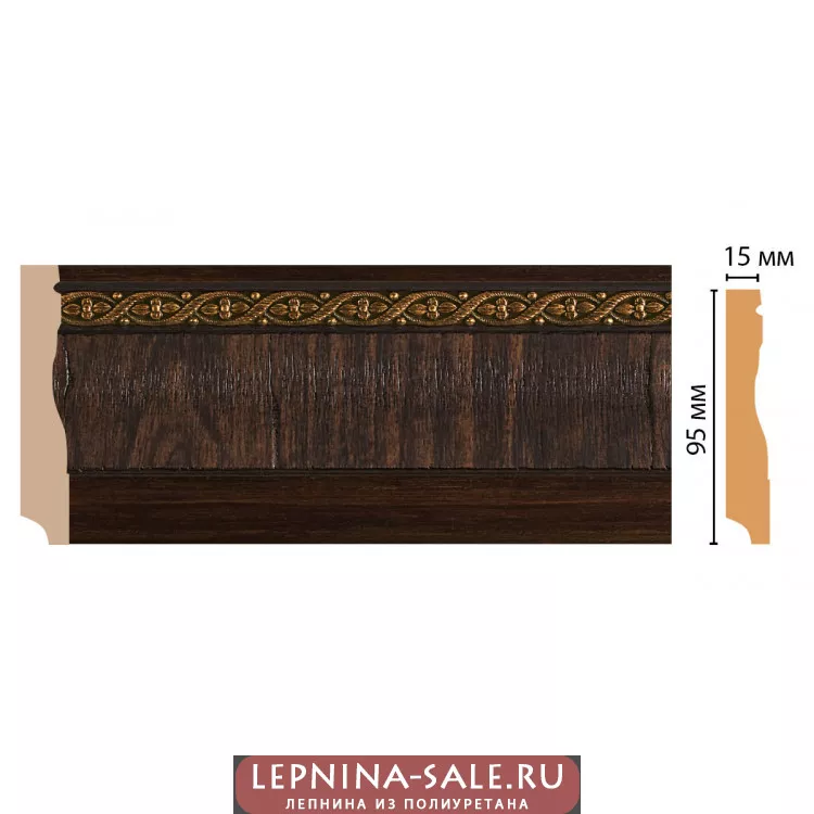 Плинтус напольный Decomaster 153-1 (95*12*2400) Плинтус напольный Decomaster 153-1 (95*12*2400) от Lepnina-Sale.ru