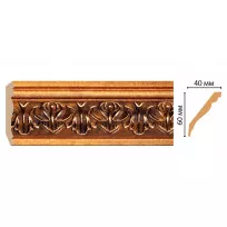 Карниз потолочный Decomaster 155B-1223 (60*40*2400) от Lepnina-Sale.ru