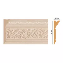 Карниз потолочный DECOMASTER D225-18D ДМ (110*28*2400) от Lepnina-Sale.ru