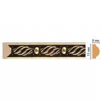 цветная лепнина молдинг Decomaster 130-28 ДМ (15*8*2400) от Lepnina-Sale.ru