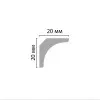Плинтус потолочный Decomaster D133 (20*20*2000мм) ДМ от Lepnina-Sale.ru