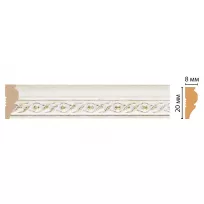 Цветной молдинг Decomaster 103-40 (размер 20х8х2400) от Lepnina-Sale.ru