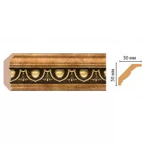 Карниз потолочный Decomaster 155D-57 (50*50*2400) от Lepnina-Sale.ru