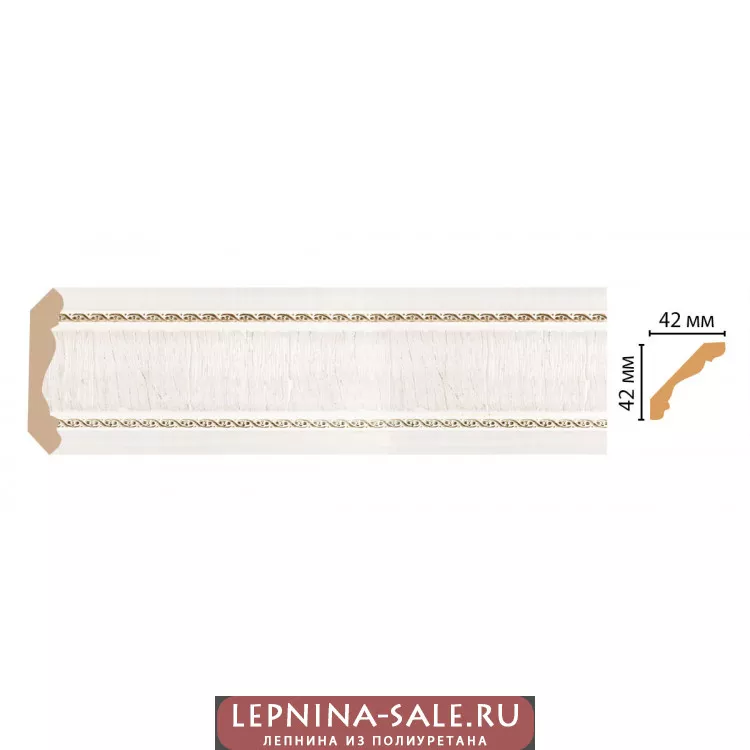 Карниз потолочный Decomaster 174-7D (42*42*2400) Карниз потолочный Decomaster 174-7D (42*42*2400) от Lepnina-Sale.ru