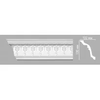 Плинтус потолочный DECOMASTER 95698/28 (130х102х2400мм) от Lepnina-Sale.ru