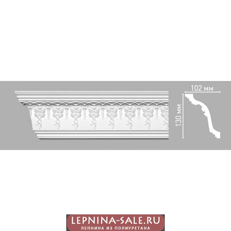 Плинтус потолочный DECOMASTER 95698/28 (130х102х2400мм) Плинтус потолочный DECOMASTER 95698/28 (130х102х2400мм) от Lepnina-Sale.ru