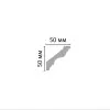 Потолочный плинтус гладкий DECOMASTER 96118 гибкий (50*50*2400) от Lepnina-Sale.ru