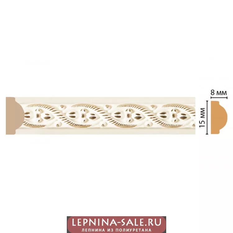 Цветной молдинг Decomaster 130-6 (15*8*2400) ДМ Цветной молдинг Decomaster 130-6 (15*8*2400) ДМ от Lepnina-Sale.ru