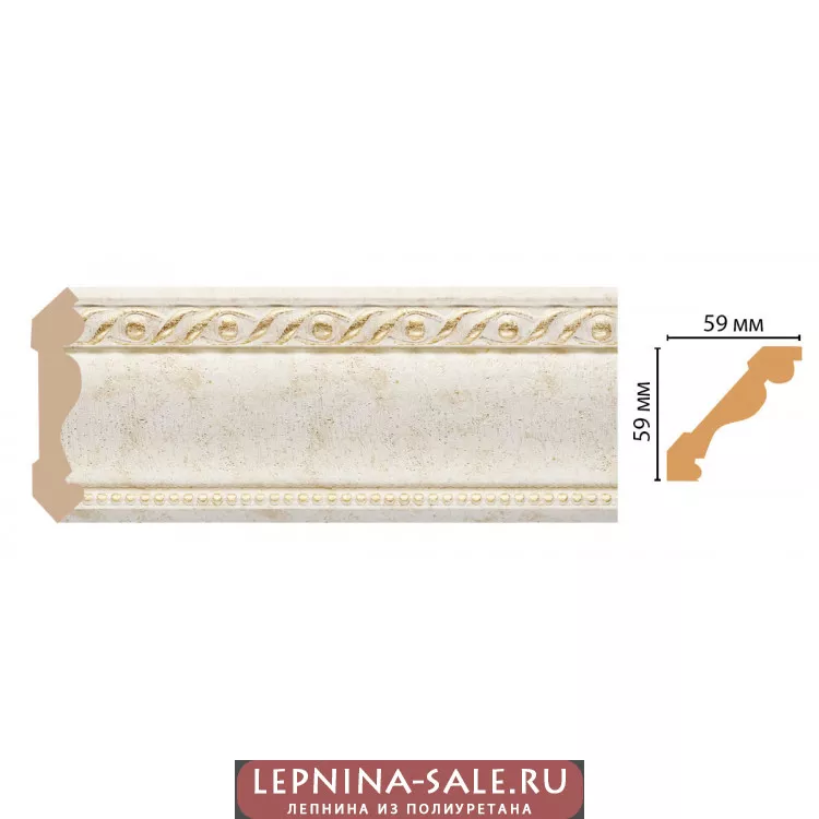 Карниз потолочный Decomaster 123-41 (59*59*2400) Карниз потолочный Decomaster 123-41 (59*59*2400) от Lepnina-Sale.ru