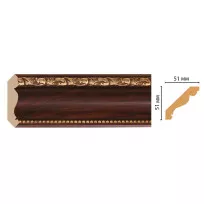 Плинтус потолочный DECOMASTER 155-1084ДМ (50*50*2400 мм) от Lepnina-Sale.ru