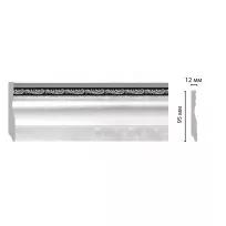 Плинтус напольный DECOMASTER 153-63 ШК/18 (95*12*2400мм) от Lepnina-Sale.ru