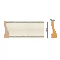 Плинтус напольный Decomaster 192-15 (60*18*2400) от Lepnina-Sale.ru