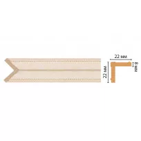 Цветной угол Decomaster 116M-18D (22*22*2400) от Lepnina-Sale.ru