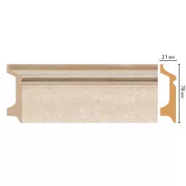 Цветной напольный плинтус DECOMASTER D122-18D ДМ ШК/16 (78*21*2400 мм) от Lepnina-Sale.ru