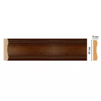 Цветной молдинг Decomaster 187-51 (40*8*2400) от Lepnina-Sale.ru