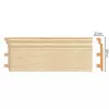 Цветной напольный плинтус DECOMASTER D233-71 ШК/8 (120*23*2400 мм)