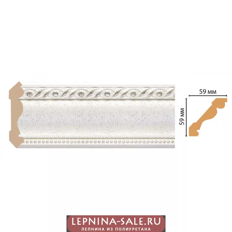 Карниз потолочный Decomaster 123-42 (59*59*2400) Карниз потолочный Decomaster 123-42 (59*59*2400) от Lepnina-Sale.ru