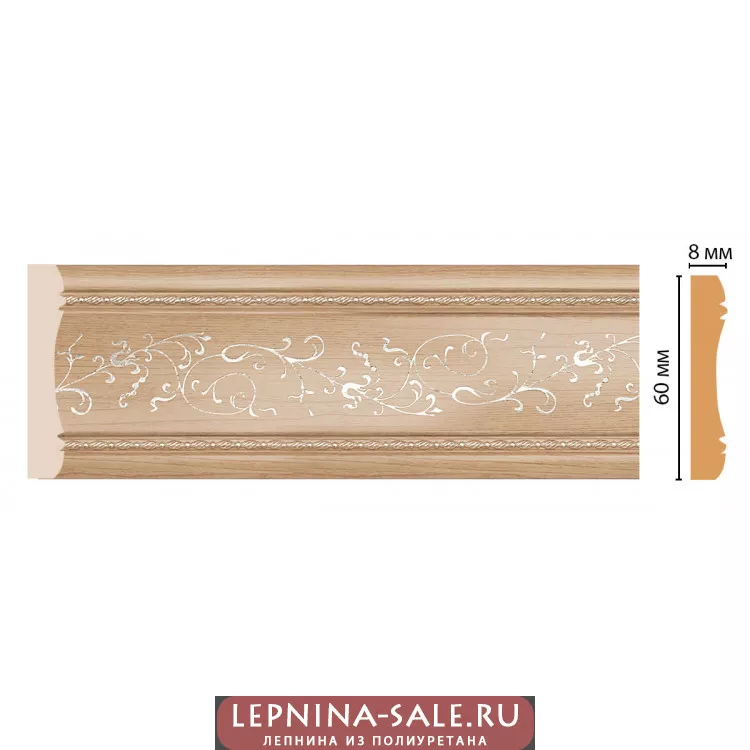 Цветной молдинг Decomaster 186-11 (60*8*2400) Цветной молдинг Decomaster 186-11 (60*8*2400) от Lepnina-Sale.ru
