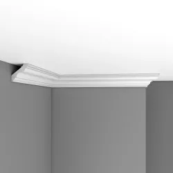 Потолочный плинтус гладкий DECOMASTER 96118 гибкий (50*50*2400)
