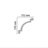 Плинтус потолочный DECOMASTER 96013/26 (100х102х2400мм) от Lepnina-Sale.ru