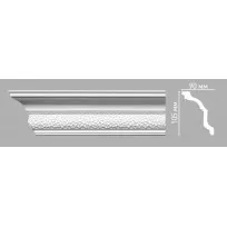 Плинтус потолочный DECOMASTER 95102/32 (100х88х2400мм) от Lepnina-Sale.ru