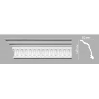 Плинтус потолочный DECOMASTER 95093/24 (140х85х2400мм) от Lepnina-Sale.ru