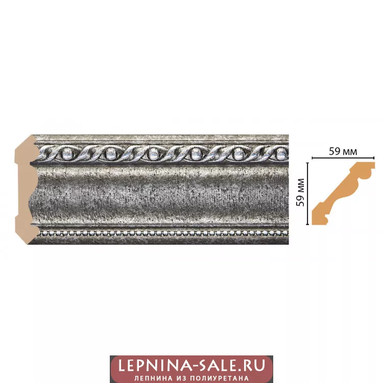 Карниз потолочный Decomaster 123-44 (59*59*2400) Карниз потолочный Decomaster 123-44 (59*59*2400) от Lepnina-Sale.ru