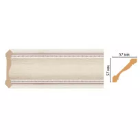 Карниз потолочный Decomaster 179-14 (57*57*2400) от Lepnina-Sale.ru