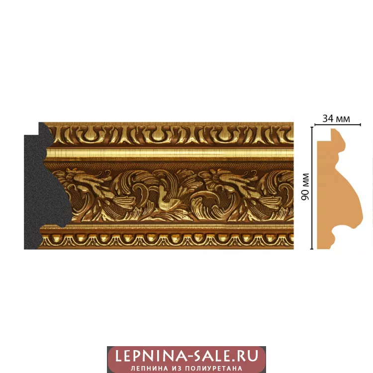 Багет FM28-2 (90*34*2850) Багет FM28-2 (90*34*2850) от Lepnina-Sale.ru